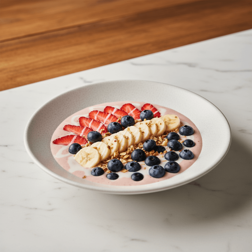 Berry Blast — Strawberry, blueberry, banana, almond milk