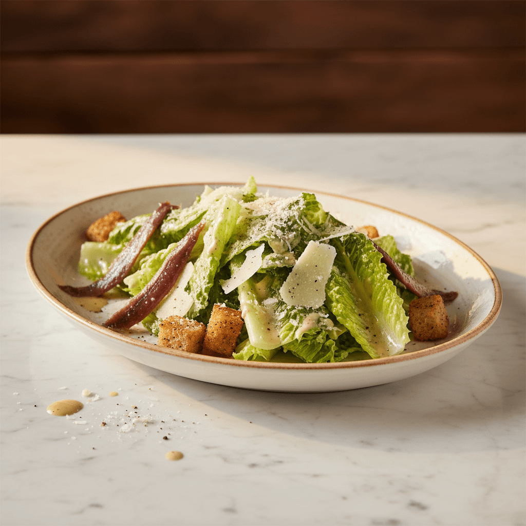 Caesar Salad — Romaine, parmesan, anchovy dressing
