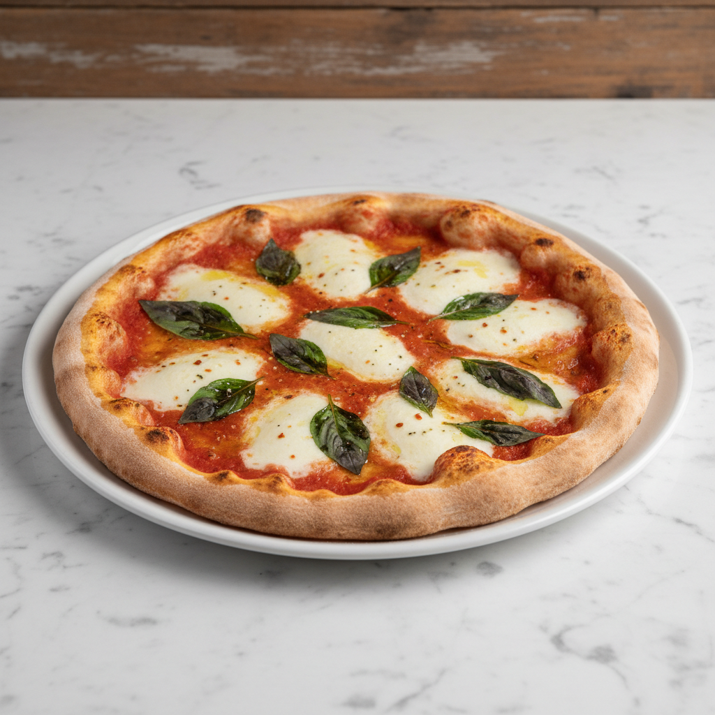 Margherita Pizza — Tomato, mozzarella, basil