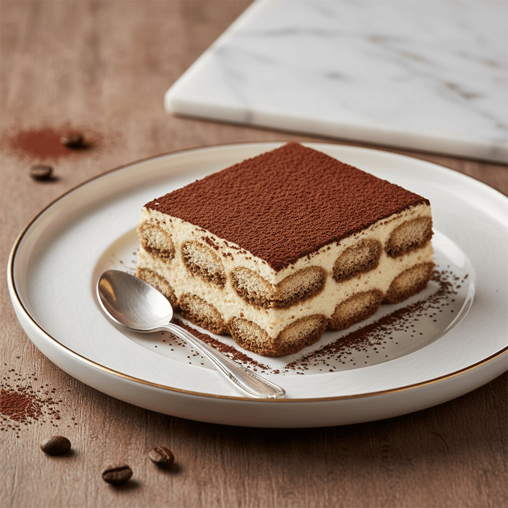 Tiramisu — Mascarpone, espresso, cocoa