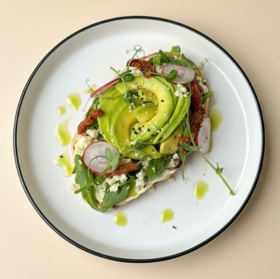 Avocado croffle