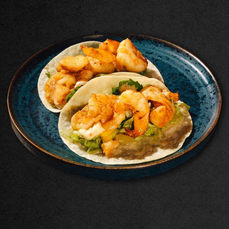 Tacos w/ Mango & Prawn