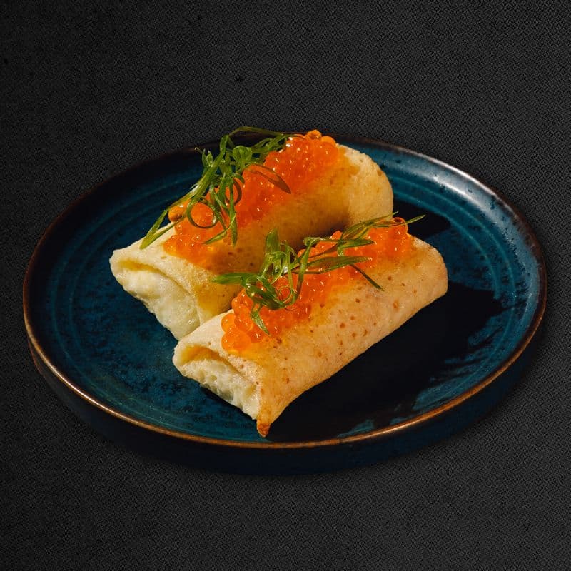 Creppes w/ Red Caviar
