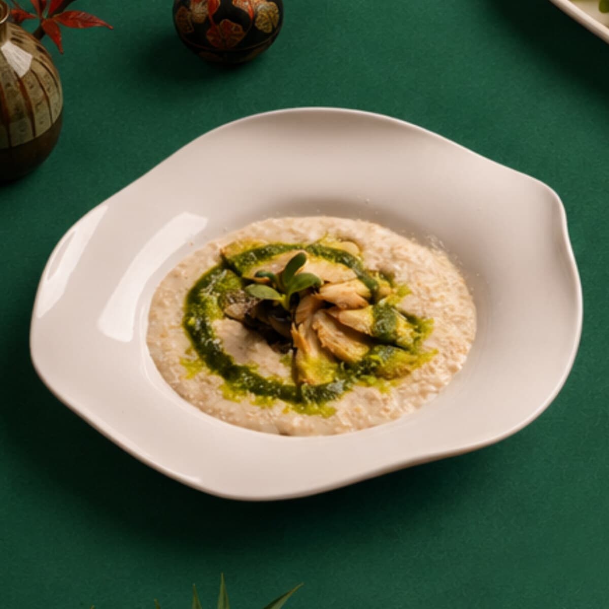 Chicken Pesto Oatmeal