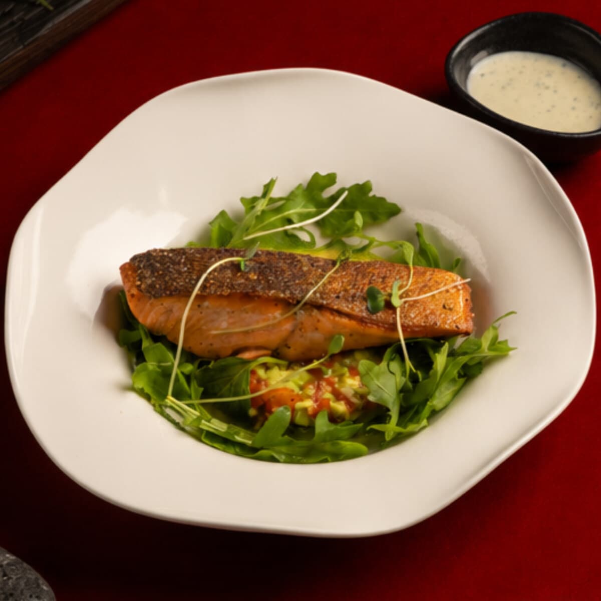 Salmon with Guacamole