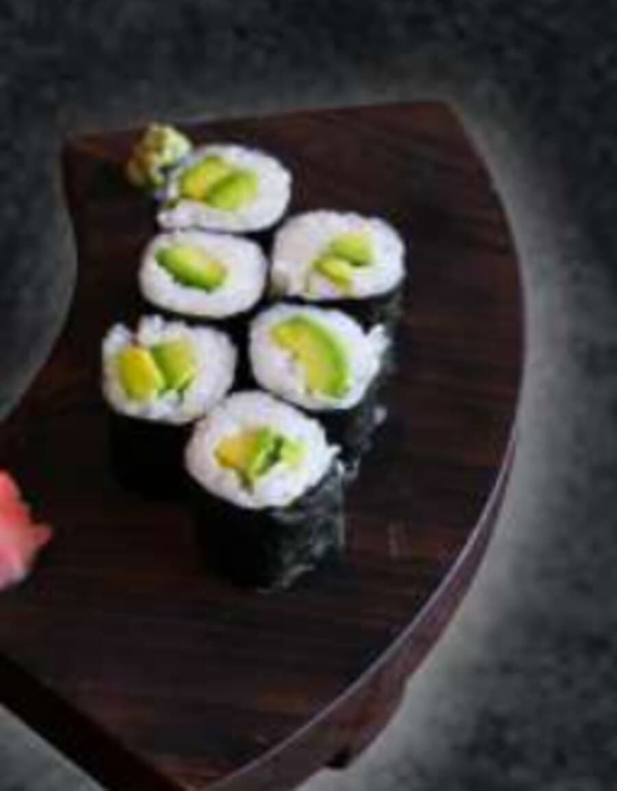 Avocado Maki — Rice, nori, avocado