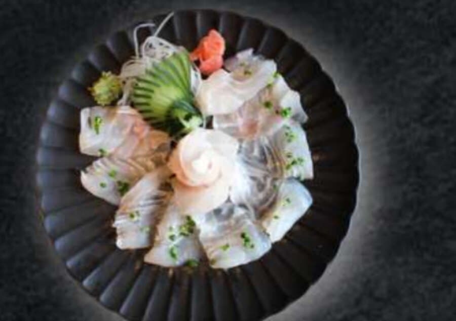 Sashimi Snapper — 12 slices snapper