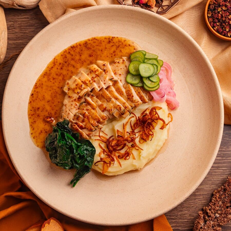 Chicken Breast with Mashed Potatoes