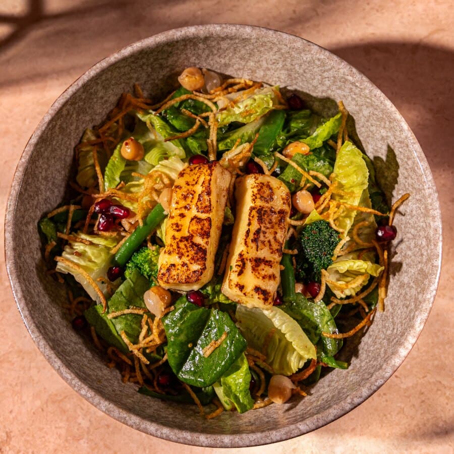 Grilled Halloumi Salad