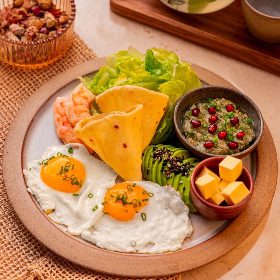 Breakfast with Shrimp