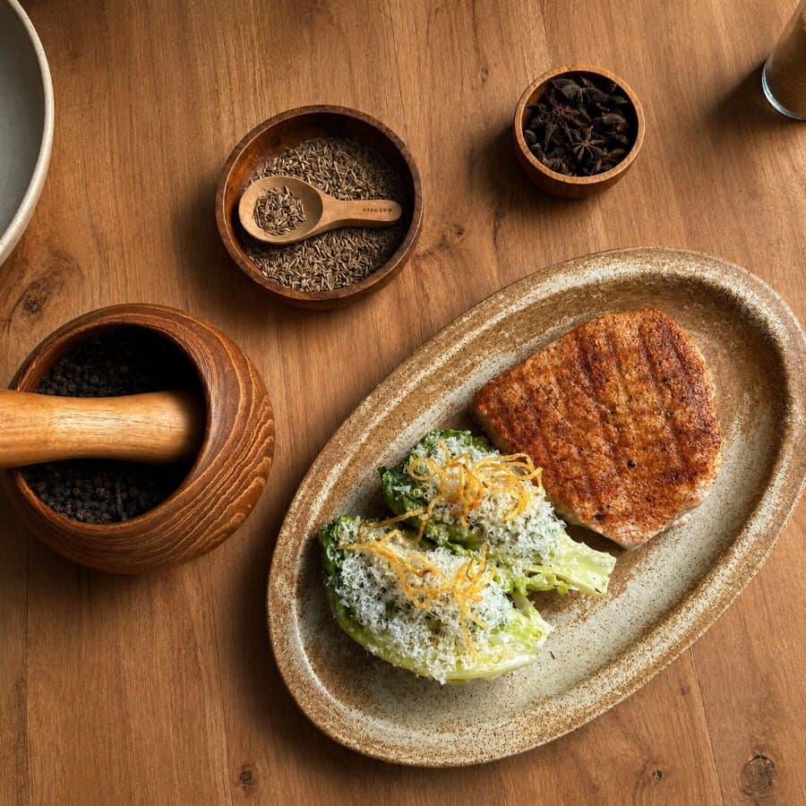 Grilled Tuna with Side Salad