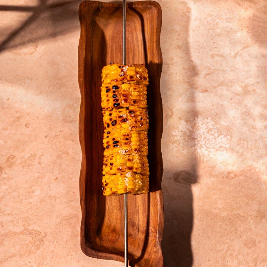 Grilled Corn with Cheese