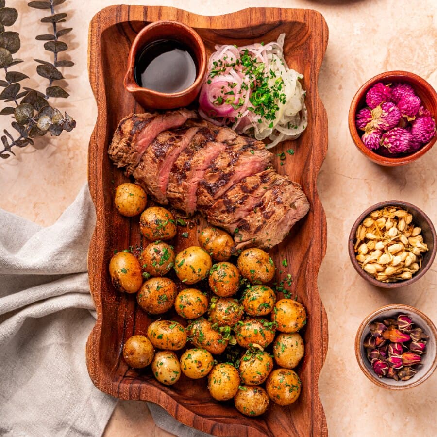 Roast Beef with Baby Potato