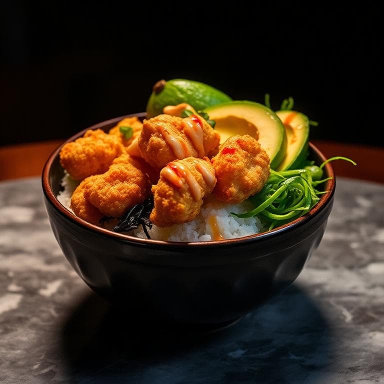 Chicken Tempura Poke Bowl