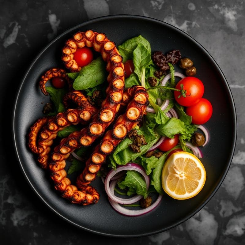 Octopus Cucumber Avocado