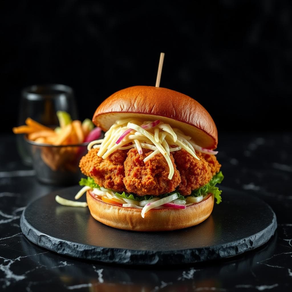 Fried or Grilled Chicken Burger