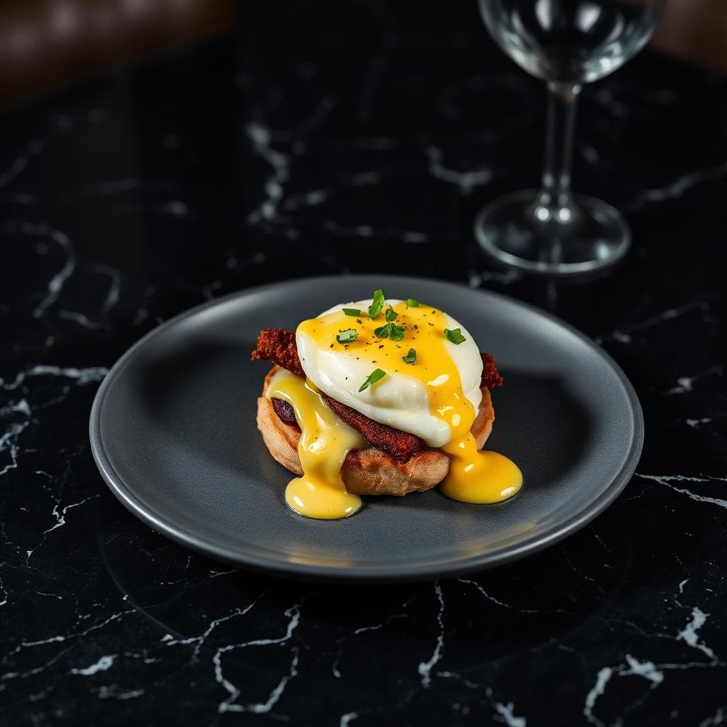 Croissant Pork Ragout Benedict