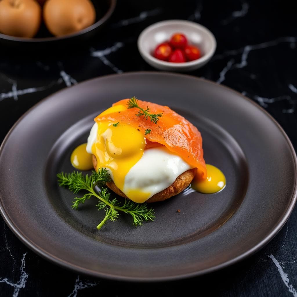 Croissant Salmon Benedict