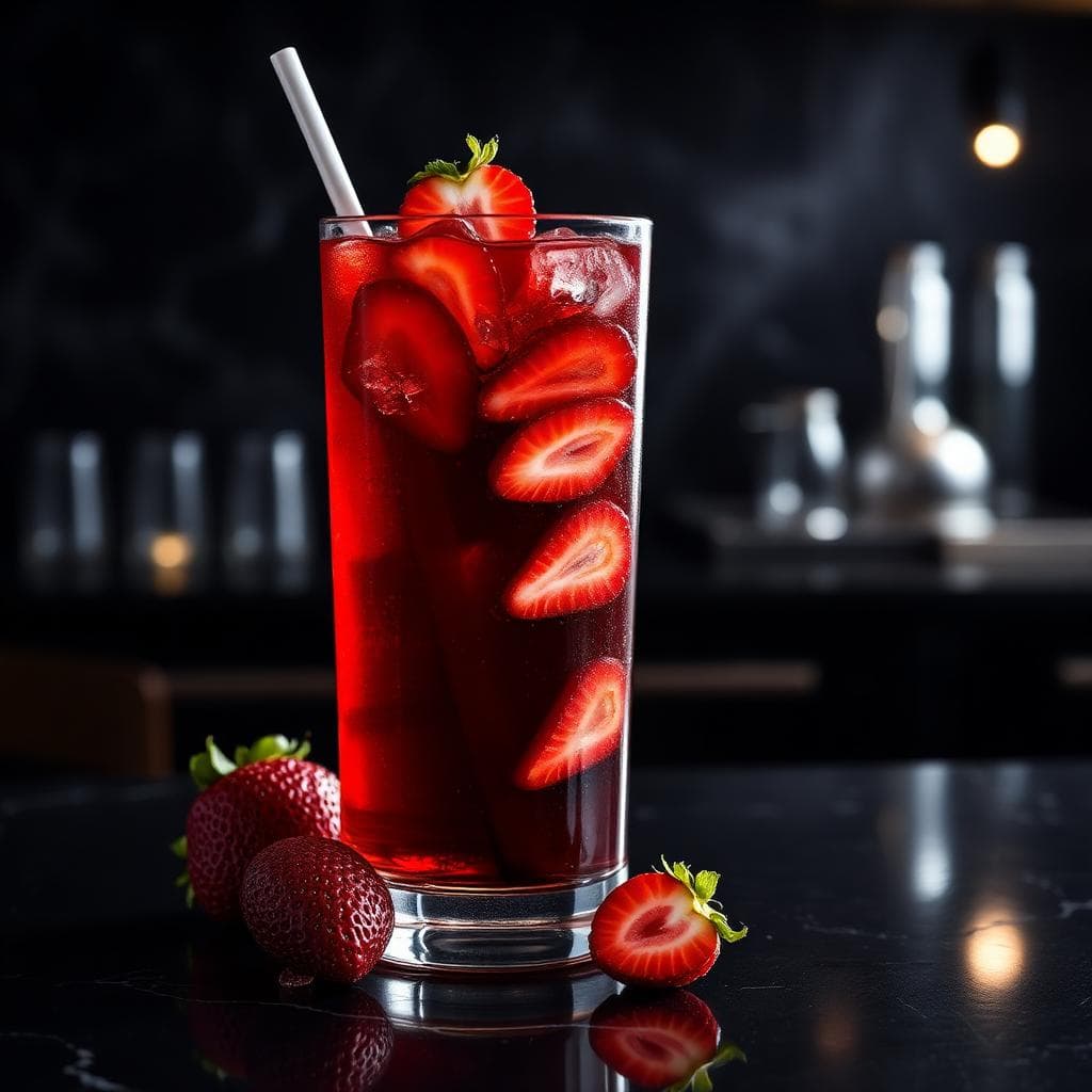 Strawberry Tea Iced