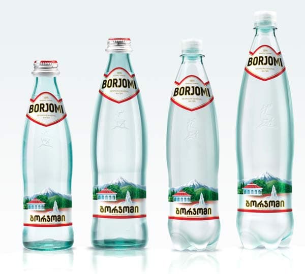 Вода минеральная Боржоми в стекле 0.5л